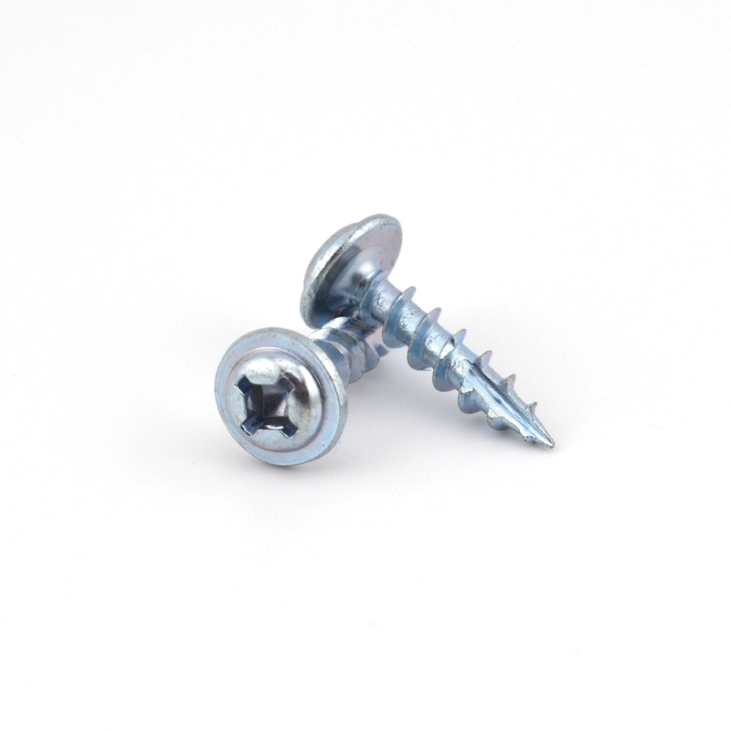 #8 x 3/4-inch zinc compact hinge screw with washer head