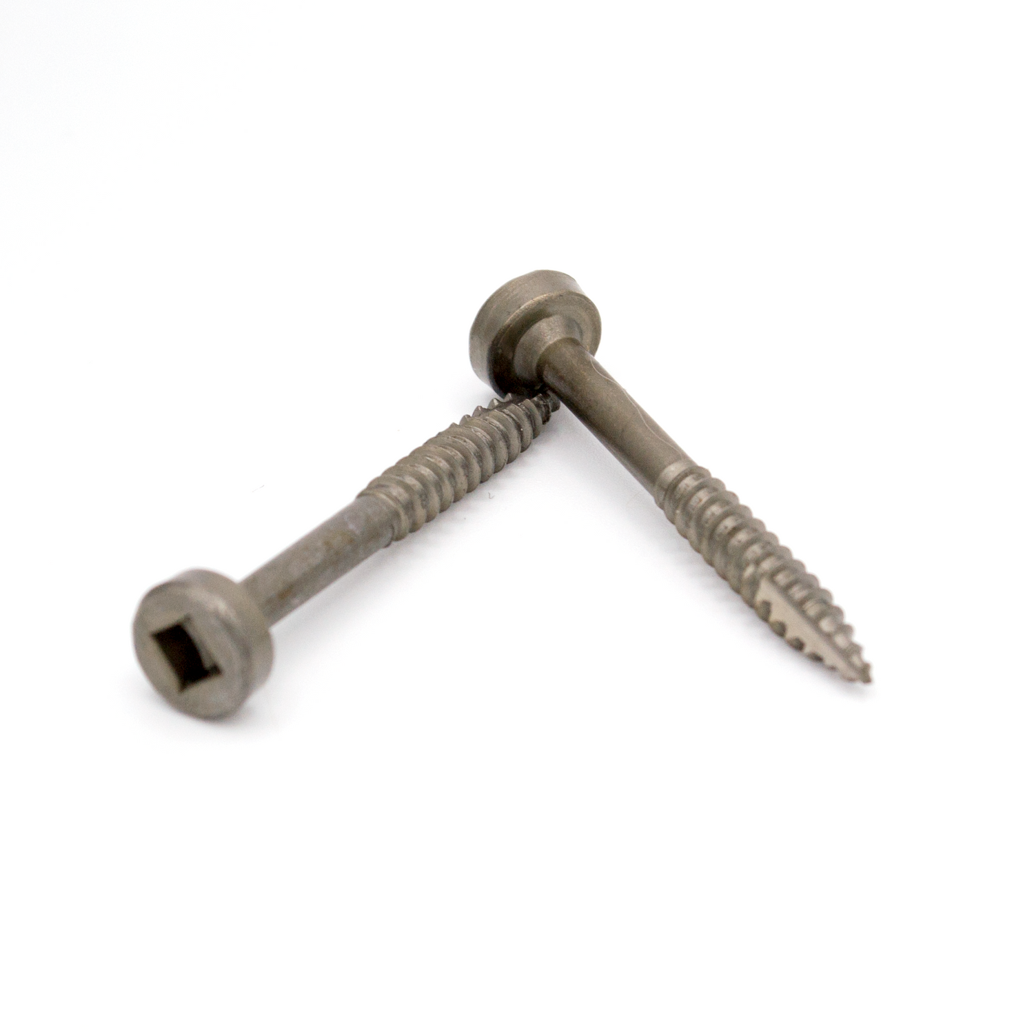 Square-drive pocket hole screws for woodworking