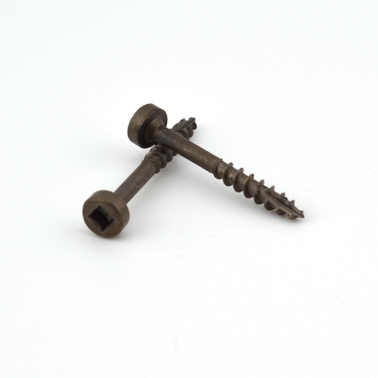 #7 Square Drive Pocket Screw - Pan (fillister) Head - Coarse Thread - Type 17 - Plain Finish image 0